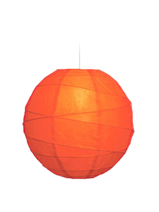 Starlight Akari Rotund Abajur Portocaliu cu Diametru 40cm Pepene verde