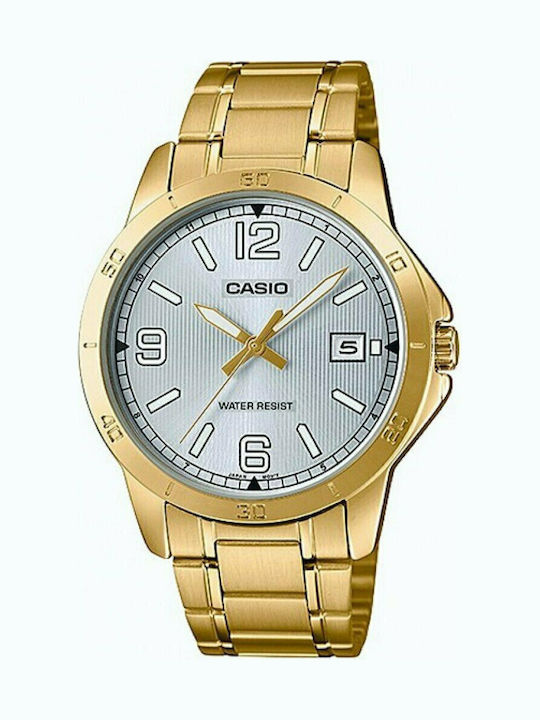 Casio Herrenuhr 41.5mm Batterie mit Gold Metall...