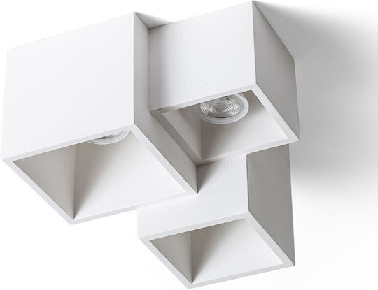 Rendl Light Studio Jack III Deckenleuchte Weiß mit Fassung GU10