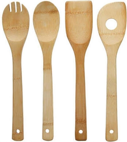 Atmosphera Bamboo Cooking Utensil Set Brown 4pcs