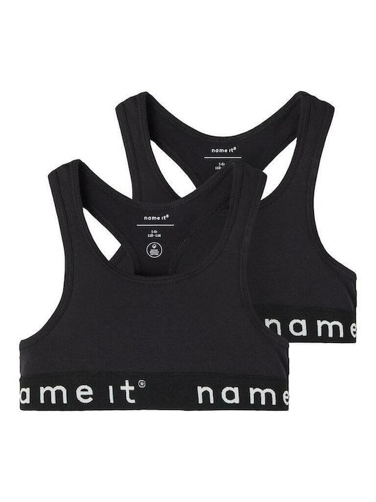 Name It Σετ Παιδικά Μπουστάκια Μαύρα 2τμχ