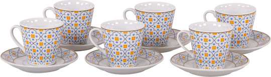 Max Home Naxos Set Tassen Kaffee Keramik Braun 80ml 6Stück