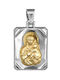 Anhänger Kinder Amulett mit der Jungfrau Maria aus Gold 14K