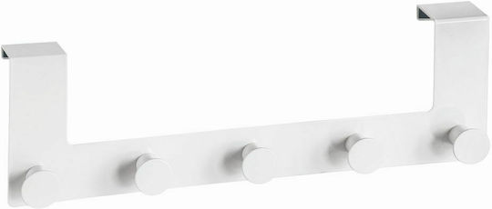 Kleine Wolke Κρεμάστρα Πόρτας Strip Hooks 5 Θέσεων Μεταλλική 34.8x4.1x4.1εκ.