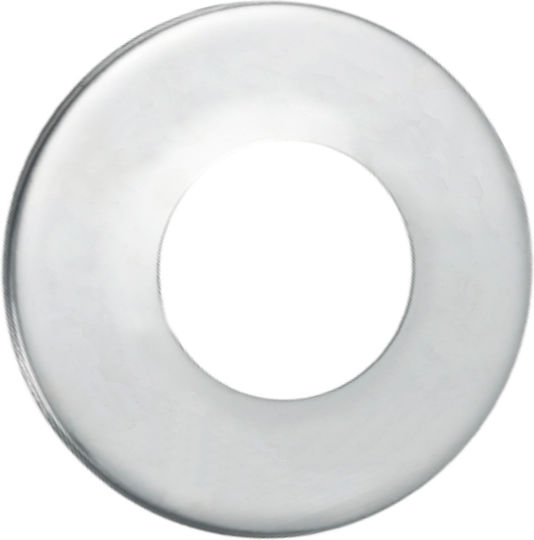 Atritube Chimney Rosette Collar Inox 80mm Silver