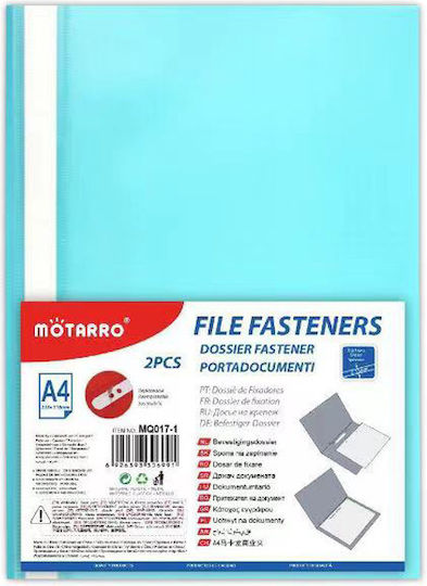 Motarro Clipboard with Spring for Paper A4 Light Blue Motarro 2pcs