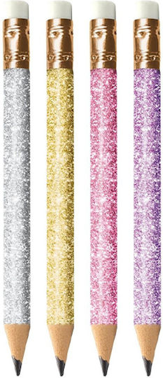 Exas Paper Meow Pencils Сет от 4 Моливи с Гума