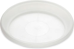Plastona 10.04.0417Ν Στρογγυλό Πιάτο Γλάστρας σε Διάφανο Χρώμα 17x17cm