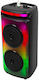 V-TAC Karaoke Speaker with Wired Microphone and Lighting Effects 7676 Black