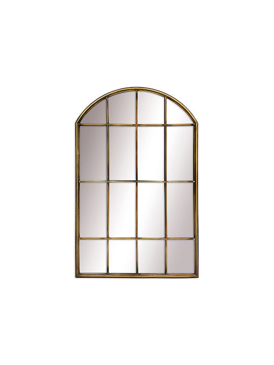 ArteLibre GB21831B Καθρέπτης Τοίχου με Χρυσό Μεταλλικό Πλαίσιο 81x51cm