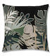 Inart Sofa Cushion Leaf Black 45x45cm