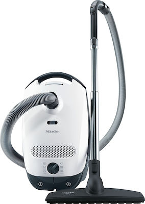 Miele Classic Assic C1 Flex Powerline SBAF5 Ηλεκτρική Σκούπα 800W με Σακούλα 4.5lt Λευκή