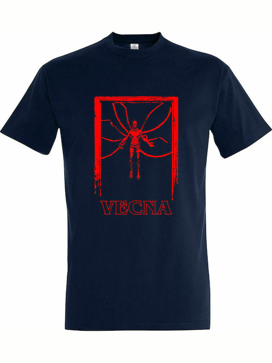 T-shirt Unisex, "Stranger Things, Vecna Doorway, Knock Knock on Vecna's Door", French Navy