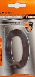 EMTOOLS Πινακίδα με Αριθμό 0 σε Ασημί Χρώμα 7.5cm 159105 EMTOOLS Πινακίδα με Αριθμό 0 σε Ασημί Χρώμα 7.5cm 159105