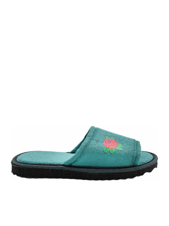 Shoelover Terry Winter Women's Slippers Green