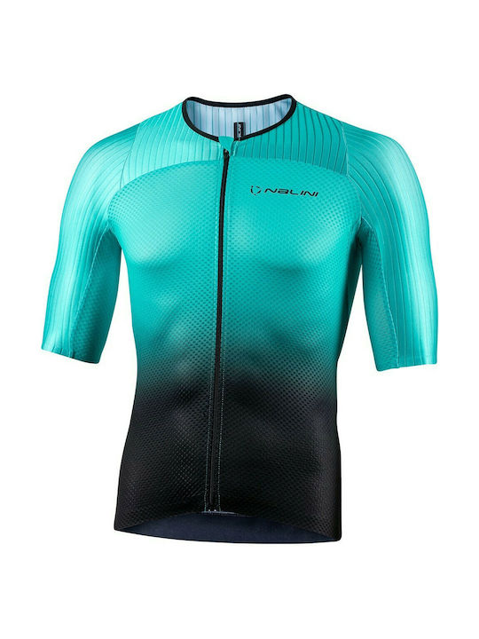 Nalini Bas Ergo Fit Short Sleeves Cycling Jersey Turquoise