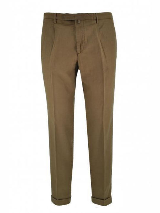 BRIGLIA 1949 BG21_321052 linen trousers camel 321052-00036