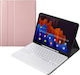 Flip Cover Cu Tastatură În Engleză SUA Rose Gold Galaxy Tab S7+
