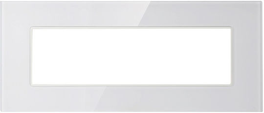Lineme Πλαίσιο Διακόπτη 1 Θέσης Οριζόντιας Τοποθέτησης σε Λευκό Χρώμα 50-00427-1