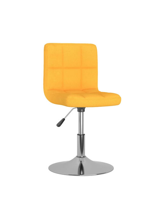 Stool Bar with Back & Adjustable Height Yellow ...