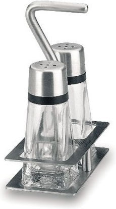 Lacor Salz-/Pfefferstreuer Set mit Ständer 2Stück 62461 2x35ml