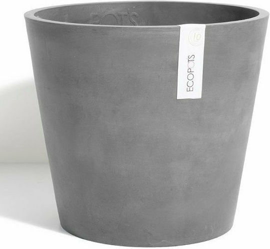 Ecopots Amsterdam Γλάστρα Πλαστική Ανθρακί 40x40x35εκ.