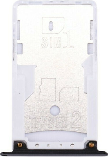 Υποδοχή Κάρτας SIM και Micro SD Μαύρο για Redmi Note 4