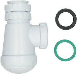 Plastic Siphon Sink White