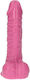 Toyz4lovers Michelangelo Ρεαλιστικό Dildo με Όρχεις και Βεντούζα Pink 15.2cm
