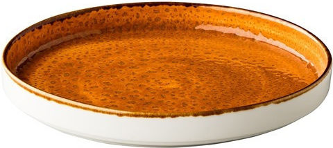 Stylepoint Jersey Plate Desert made of Porcelain Orange with Diameter 20.5cm 6pcs