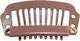 Kepro Clips Braune Haarkamm 32mm