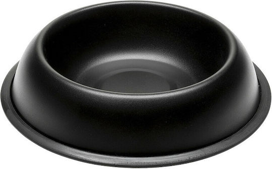 Ferplast Mira KC 70 Metallic Bowl Food & Water for Dog & Cat with Base 250ml 15.5cm in Black Color