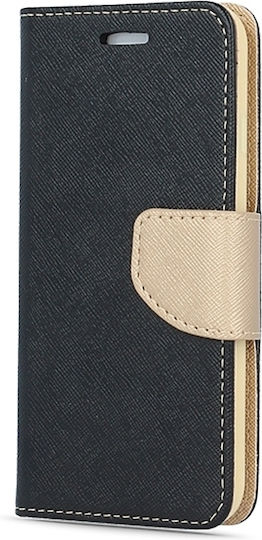 MyMobi Fancy Книга Изкуствена кожа Black / Gold (Galaxy A53)