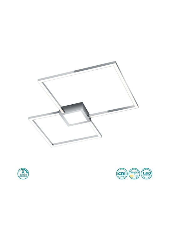 Trio Lighting Hydra Πλαφονιέρα Οροφής 65εκ. Λευκή με Ενσωματωμένο LED