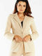 Awama Women's Blazer Beige