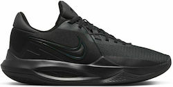 Nike Precision 6 Χαμηλά Μπασκετικά Παπούτσια Black / Anthracite