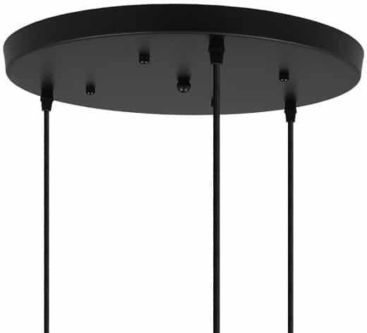 Led7 Таванна Розетка за Осветителни Тела Φ400мм Черен 101316BL