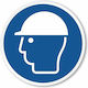 STOP Mandatory Sign Head/Eye Protection Y02