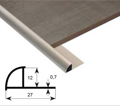 Karag Profil Matt Silver 1.2x250cm FH125-M