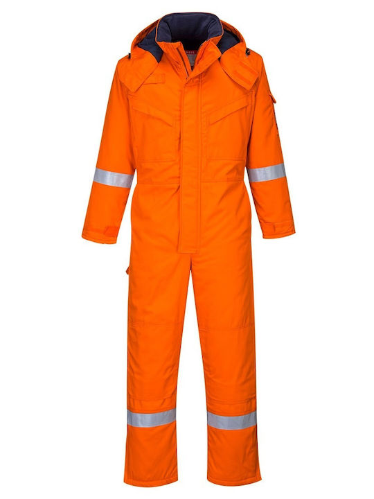 Portwest Arbeitsanzug Ganzkörper mit reflektierenden Bändern Orange