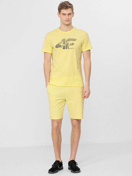 Sportliche Herrenshorts Gelb