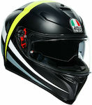 AGV K-3 SV Full Face Helmet with Sun Visor ECE 22.05 1490gr Top Spin 46