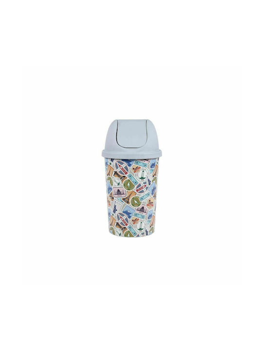 Homeplast Stamps Waste Bin Waste Plastic Multicolored 50lt 1pcs