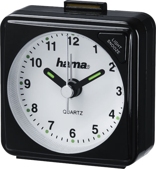 HAMA Analog Kunststoff Schwarz Tischuhr