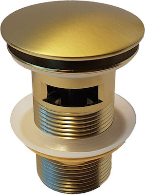 Karag Valve Sink with Overflow Gold