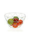 Versa Fruit Bowl Metallic White 27x13x27cm