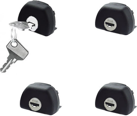 Cruz Car Roof Rack Locks for CRUZ Alu Cargo Roof Bars 4pcs