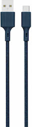 BigBen Connected JGCBLCOTMIC2MBL Braided USB 2.0 σε micro USB 2m Μπλε