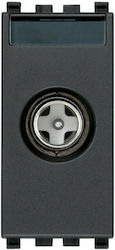 Vimar TV and Satellite Antenna Socket Terminal in Gray color 20300.01