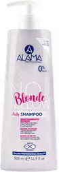 Alama No-Yellow Daily Blonde Shampoos Shine for Coloured Hair 500ml
